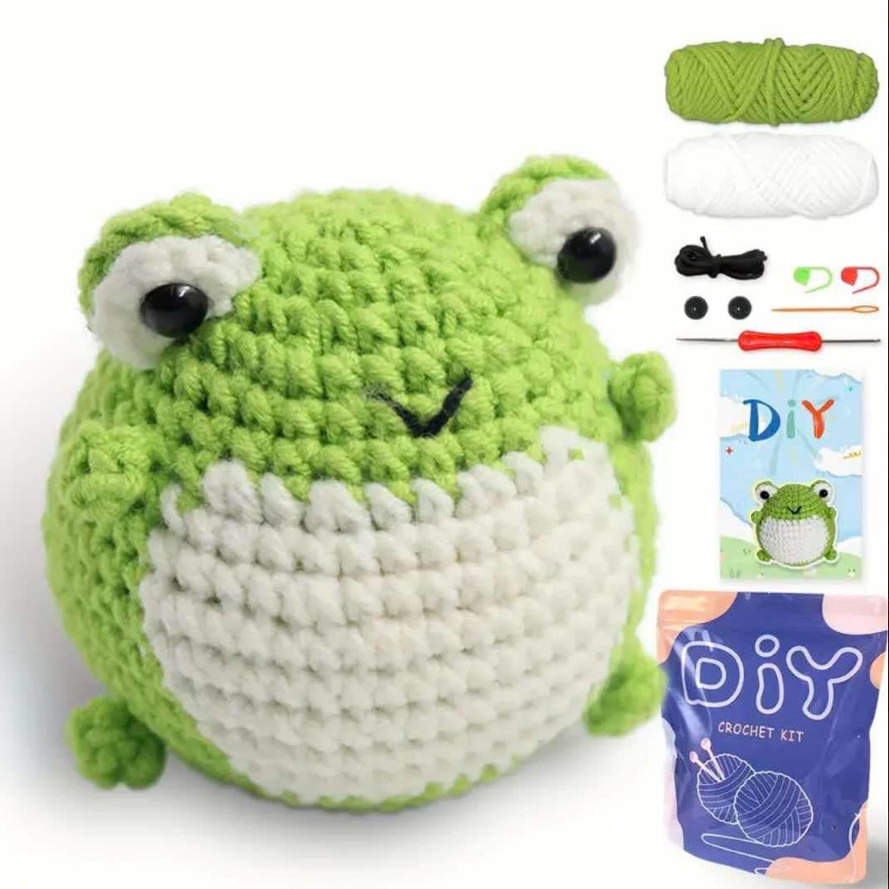 Crochet kit frog